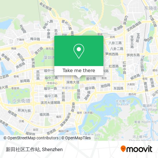 新田社区工作站 map