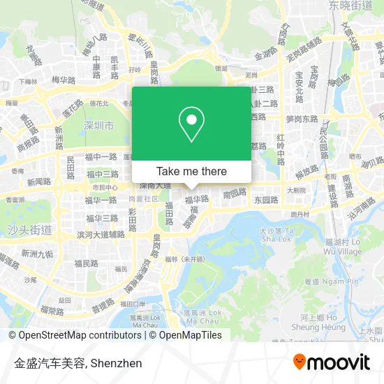 金盛汽车美容 map