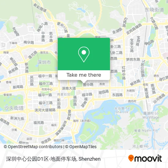 深圳中心公园D1区-地面停车场 map