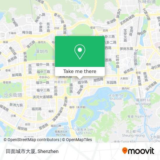田面城市大厦 map