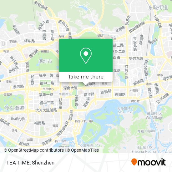 TEA TIME map