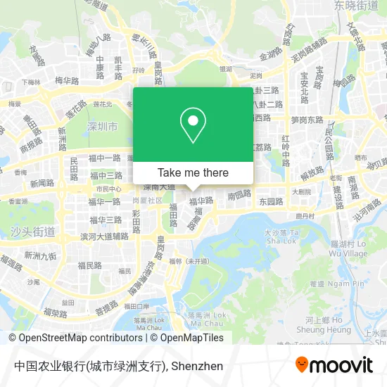 中国农业银行(城市绿洲支行) map