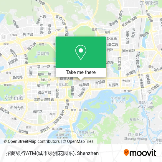 招商银行ATM(城市绿洲花园东) map