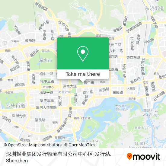 深圳报业集团发行物流有限公司中心区-发行站 map