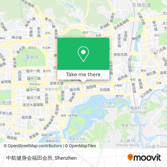 中航健身会福田会所 map