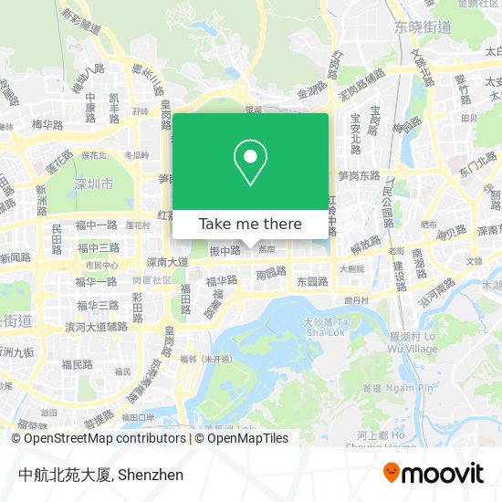 中航北苑大厦 map