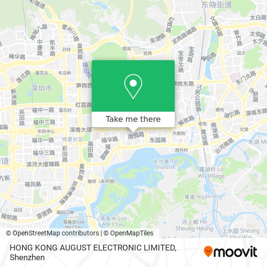 HONG KONG AUGUST ELECTRONIC LIMITED map