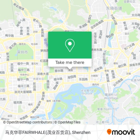 马克华菲FAIRWHALE(茂业百货店) map