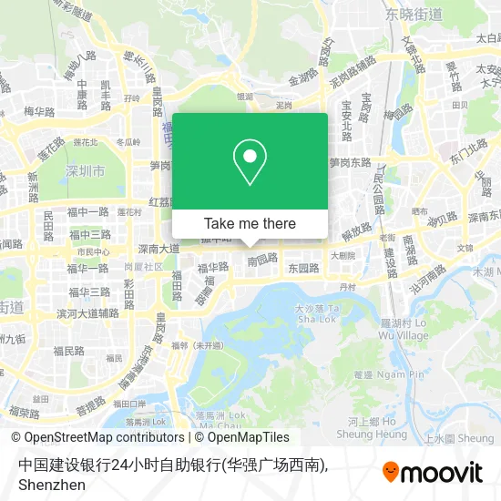 中国建设银行24小时自助银行(华强广场西南) map