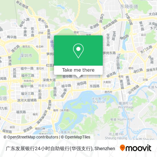 广东发展银行24小时自助银行(华强支行) map