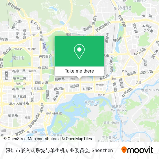 深圳市嵌入式系统与单生机专业委员会 map