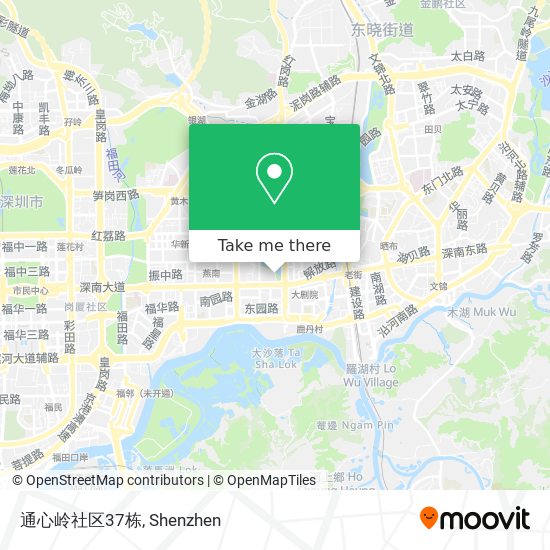 通心岭社区37栋 map