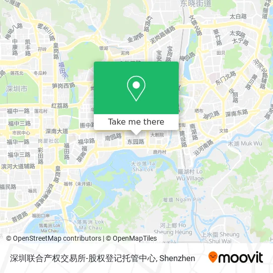 深圳联合产权交易所-股权登记托管中心 map