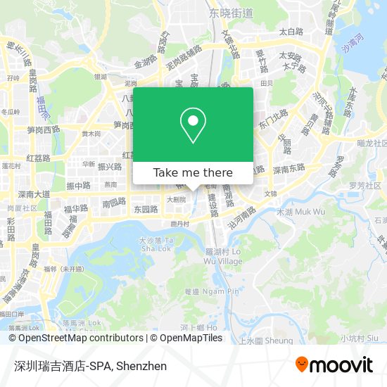 深圳瑞吉酒店-SPA map