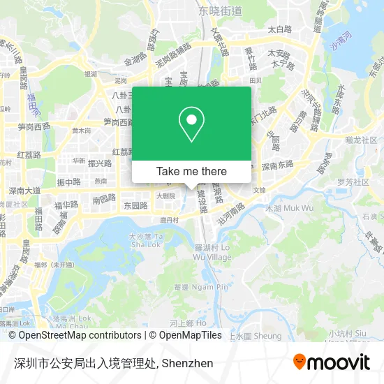 深圳市公安局出入境管理处 map