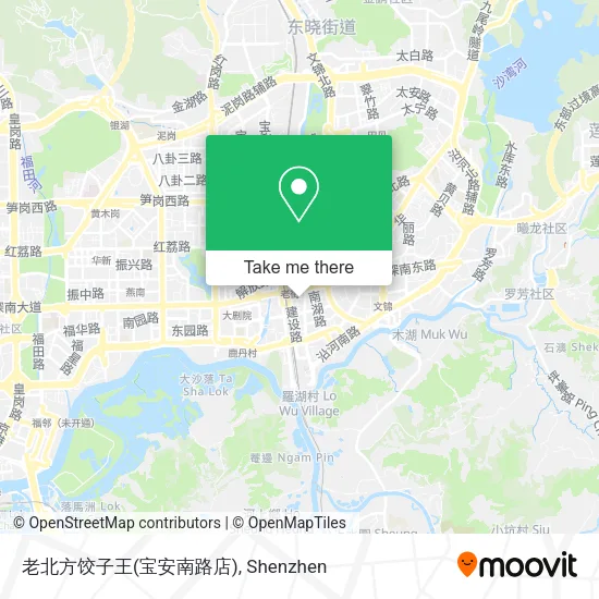 老北方饺子王(宝安南路店) map