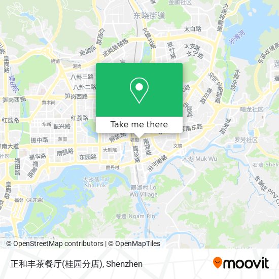 How To Get To 正和丰茶餐厅 桂园分店 In 罗湖区by Metro Or Bus