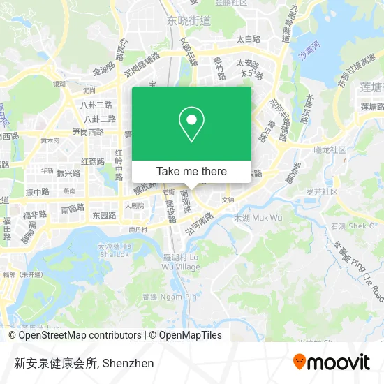 新安泉健康会所 map