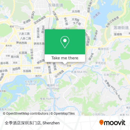全季酒店深圳东门店 map