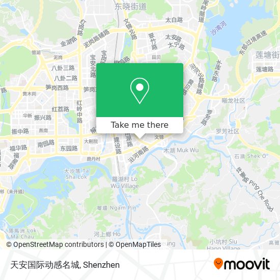 天安国际动感名城 map