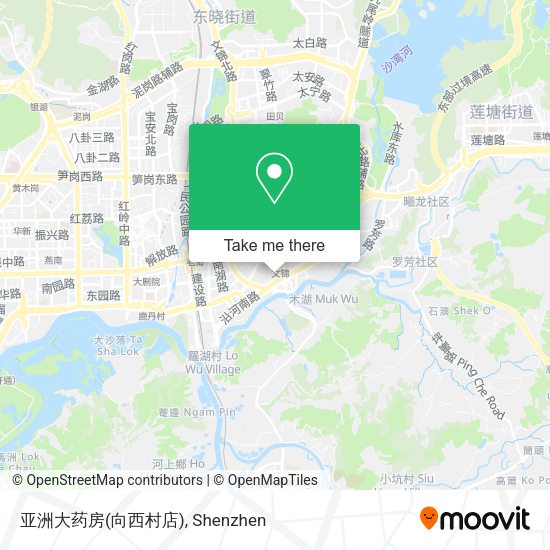 亚洲大药房(向西村店) map