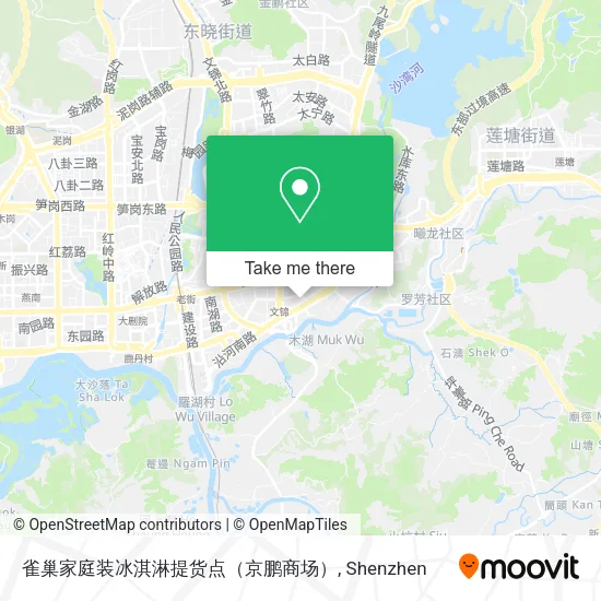 雀巢家庭装冰淇淋提货点（京鹏商场） map