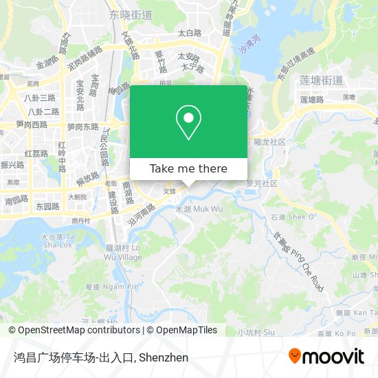 鸿昌广场停车场-出入口 map