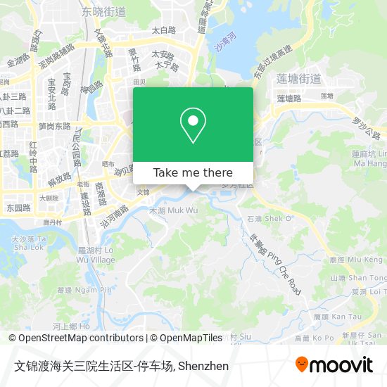 文锦渡海关三院生活区-停车场 map