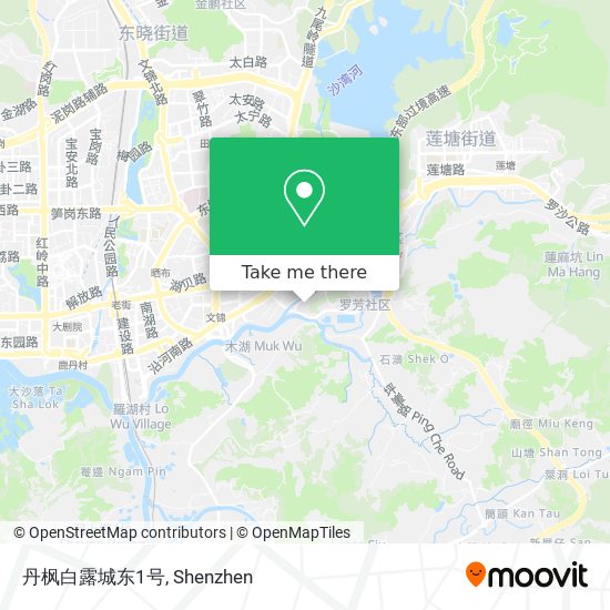 丹枫白露城东1号 map