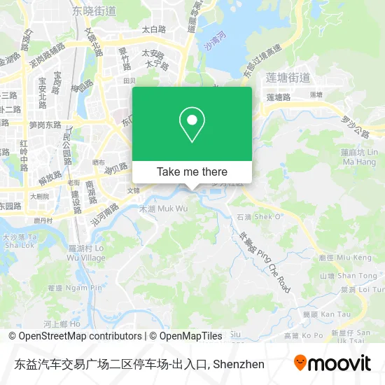 东益汽车交易广场二区停车场-出入口 map
