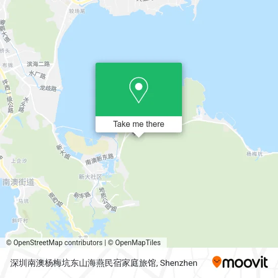 深圳南澳杨梅坑东山海燕民宿家庭旅馆 map