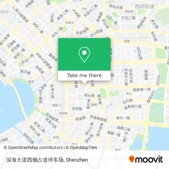 深海大道西侧占道停车场 map