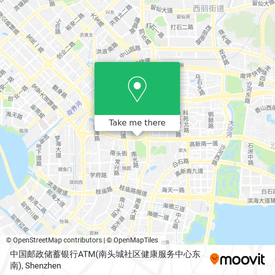 中国邮政储蓄银行ATM(南头城社区健康服务中心东南) map