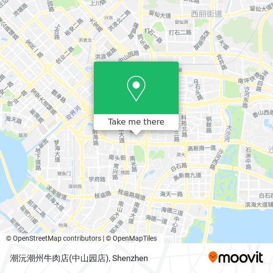 潮沅潮州牛肉店(中山园店) map