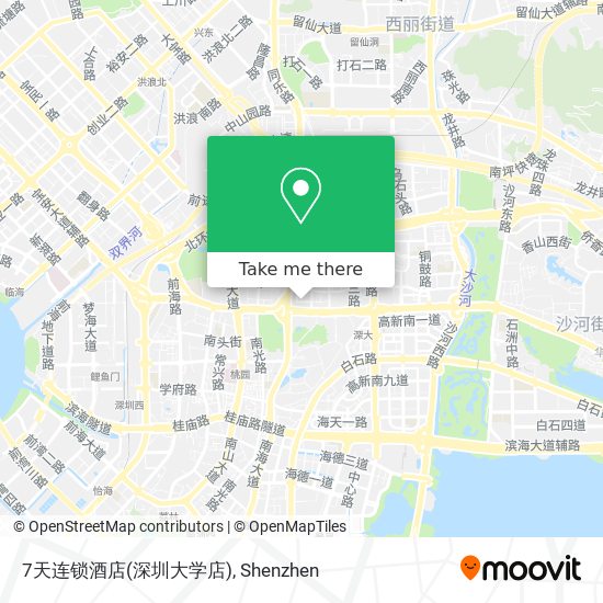 7天连锁酒店(深圳大学店) map