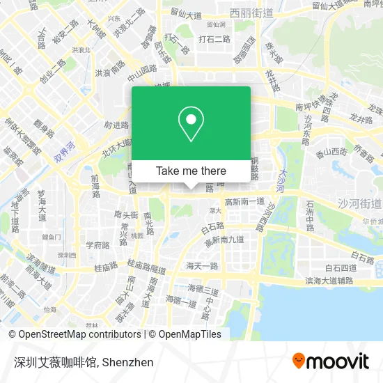 深圳艾薇咖啡馆 map