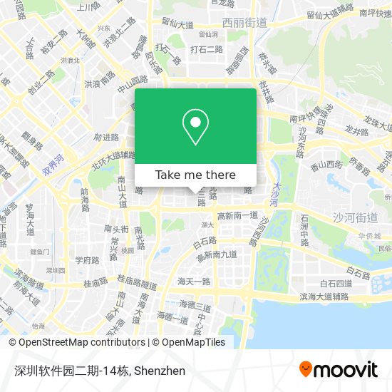深圳软件园二期-14栋 map