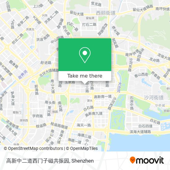 高新中二道西门子磁共振园 map