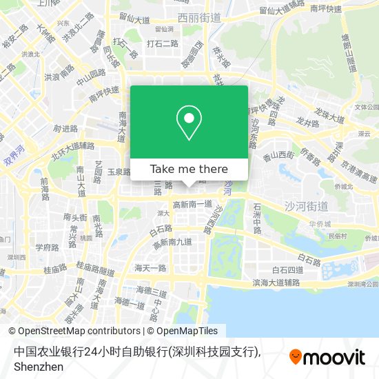 中国农业银行24小时自助银行(深圳科技园支行) map