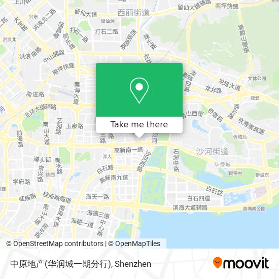 中原地产(华润城一期分行) map