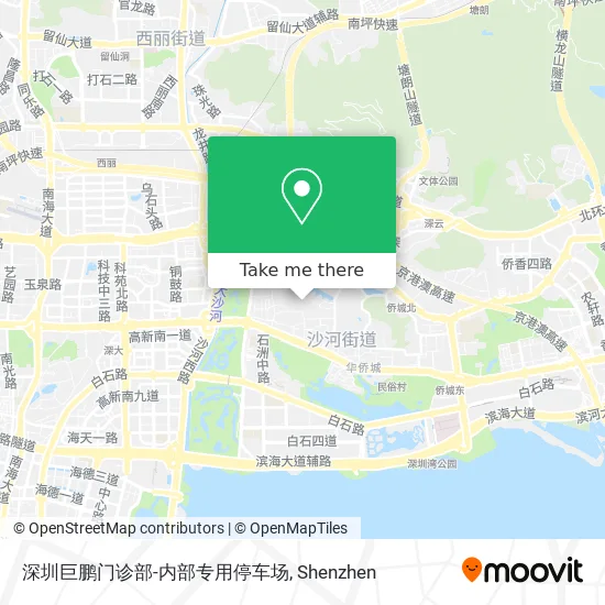 深圳巨鹏门诊部-内部专用停车场 map