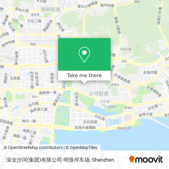 深业沙河(集团)有限公司-明珠停车场 map
