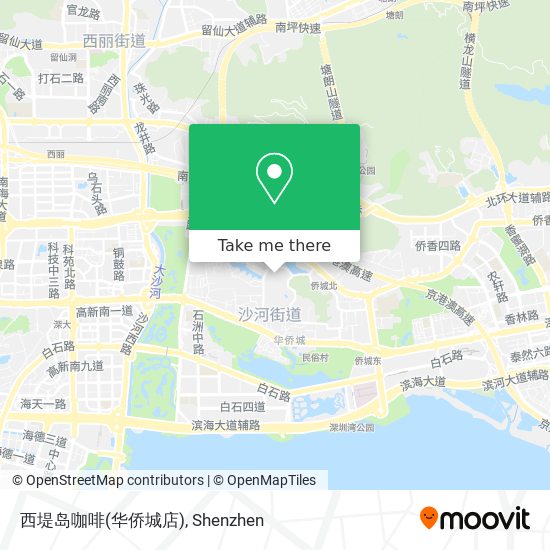 西堤岛咖啡(华侨城店) map