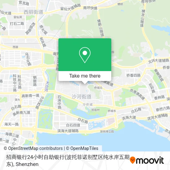 招商银行24小时自助银行(波托菲诺别墅区纯水岸五期东) map