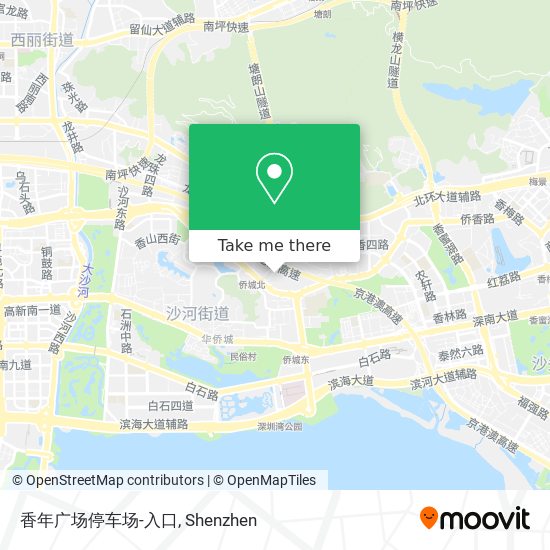 香年广场停车场-入口 map