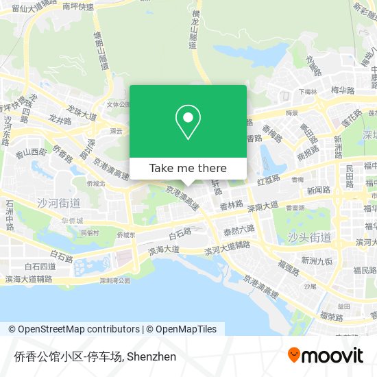 侨香公馆小区-停车场 map