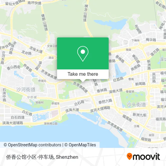 侨香公馆小区-停车场 map