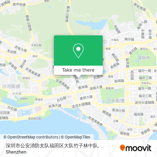 深圳市公安消防支队福田区大队竹子林中队 map