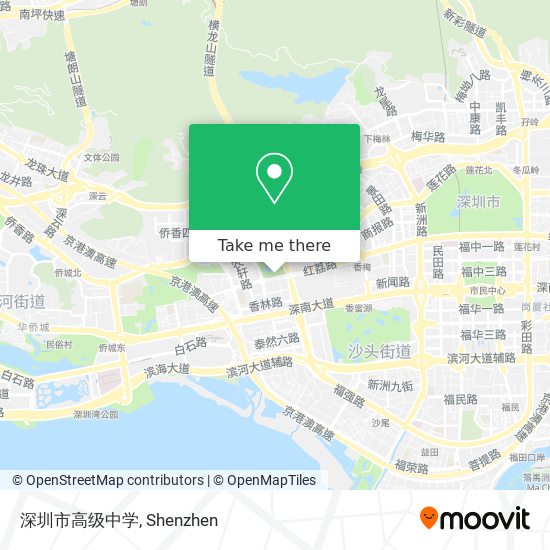 深圳市高级中学 map