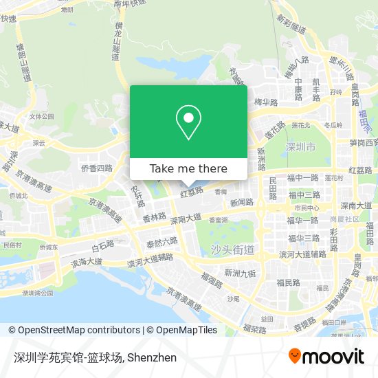深圳学苑宾馆-篮球场 map